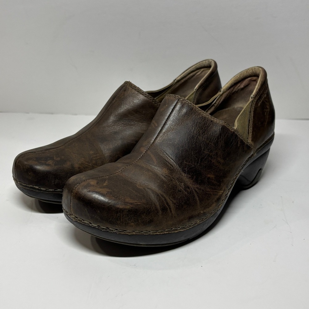 Patagonia Leather Clogs Womens 8 Brown Slip On Comfort Shoes Gorpcore Rugged